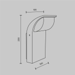 Lampa ścienna (kinkiet) Stock O446WL-L7GF3K Maytoni - zdjęcie dodatkowe 5