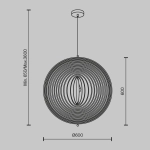 Lampa wisząca Roots MOD197PL-01W2 Maytoni - zdjęcie dodatkowe 4