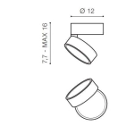 Plafon Mona 18W 3000K (white) AZ4546 AZZARDO