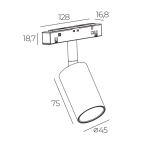 Reflektor Alfer 8W Magnet Line LED czarny TLV-02-08 yaskr