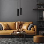 Tokio wisząca 1 Tuba Czarna LP-787/1P BK LIGHT PRESTIGE