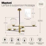 Lampa wisząca Nostalgia MOD048PL-06G Maytoni - zdjęcie dodatkowe 6