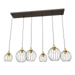 Lampa wisząca NANDO 6 BL GOLD 1368/6 EMIBIG Lighting