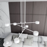 Lampa wisząca MODUS 6 WHITE 1340/6 EMIBIG Lighting