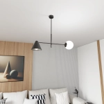 Żyrandol HERMES 2 BLACK 1347/2 EMIBIG Lighting