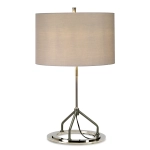 kinkiecik.pl Lampa stołowa Vicenza – 1 źródło światła – Biała/ Polerowany nikiel VICENZA-TL-GPN Elstead Lighting