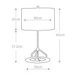 Lampa stołowa Vicenza – 1 źródło światła – Polerowany nikiel VICENZA-TL-WPN Elstead Lighting