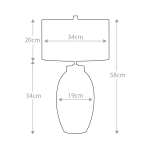 Mała lampa stołowa Victor – 1 źródło światła – Kremowa VICTOR-SM-TL-CR Elstead Lighting