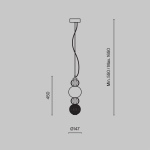Lampa wisząca Collar P069PL-L17CH3K Maytoni - zdjęcie dodatkowe 8