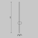 Lampa ścienna (kinkiet) Light stick MOD237WL-L11BS3K Maytoni - zdjęcie dodatkowe 4