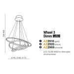Lampa wisząca WHEEL 3 DIMM AZ2918 AZZARDO