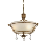 Lampa wisząca Windsor – 3 źródła światła – Złota patyna WINDSOR-SF-GOLD Elstead Lighting