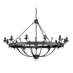 Żyrandol Windsor – 12 źródeł światła – Grafitowe WINDSOR12-GR Elstead Lighting