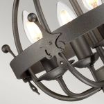 Lampa wisząca Windsor – 4 źródła światła – Grafitowe WINDSOR4-GR Elstead Lighting