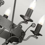 Żyrandol Windsor – 6 źródeł światła – Grafitowe WINDSOR6-GR Elstead Lighting
