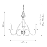 Żyrandol Windermere – 3 źródła światła WM3 Elstead Lighting