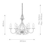 Żyrandol Windermere – 6 źródeł światła WM6 Elstead Lighting