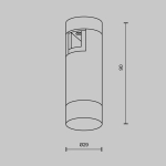 Lampa szynowa Skim Flarity 2700K 3W 60° TR145-1-3W2.7K-W-BS-DE Maytoni - zdjęcie dodatkowe 6