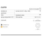 Oprawa stropowa Cleto (gold) AZ1622 AZZARDO