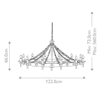 Żyrandol Warwick – 12 źródeł światła WR12-GRAPHITE Elstead Lighting