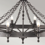 Żyrandol Warwick – 12 źródeł światła WR12-GRAPHITE Elstead Lighting