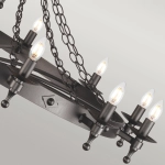 Żyrandol Warwick – 12 źródeł światła WR12-GRAPHITE Elstead Lighting