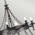 Żyrandol Warwick – 18 źródeł światła WR18-GRAPHITE Elstead Lighting