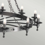 Żyrandol Warwick – 18 źródeł światła WR18-GRAPHITE Elstead Lighting