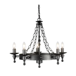 Żyrandol Warwick – 5 źródeł światła WR5-GRAPHITE Elstead Lighting