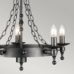 Żyrandol Warwick – 5 źródeł światła WR5-GRAPHITE Elstead Lighting