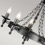 Żyrandol Warwick – 5 źródeł światła WR5-GRAPHITE Elstead Lighting