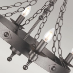 Żyrandol Warwick – 6 źródeł światła WR6-GRAPHITE Elstead Lighting