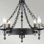 Żyrandol Warwick – 8 źródeł światła WR8-GRAPHITE Elstead Lighting