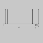 Lampa wisząca BASIS P051PL-36W2.7-6K-W Maytoni - zdjęcie dodatkowe 4