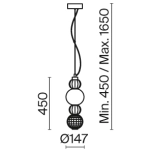 Lampa wisząca Collar P069PL-L17G3K Maytoni - zdjęcie dodatkowe 4