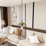 Lampa wisząca VANDER 1 BL GOLD 1364/1 EMIBIG Lighting