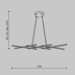 Lampa wisząca Halo MOD244PL-L50BK Maytoni - zdjęcie dodatkowe 5