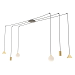 Lampa wisząca FUJI 6 GOLD 1350/6 EMIBIG Lighting - zdjęcie produktu