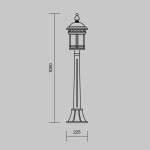 Lampa stojąca Salamanca O031FL-01BR IP44 Maytoni - zdjęcie dodatkowe 6