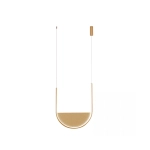 23167 PENDANT LED LIGHT 20W 3000K,4000K GOLD-CHAMPAGNE Zambelis Lights