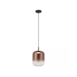 23216 PENDANT LED LIGHT 12W 3000K BLACK-COPPER GLASS Zambelis Lights
