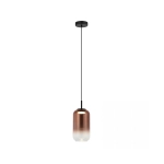 23219 PENDANT LED LIGHT 12W 3000K BLACK-COPPER GLASS Zambelis Lights