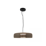 23053 PENDANT LED LIGHT 15W 3000K METAL-GLASS BLACK Zambelis Lights
