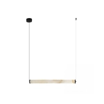 2538 PENDANT LED LINE LIGHT 20W 3000K TRIAC SANDY BLACK - ALABASTER Zambelis Lights