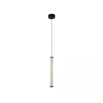 2540 PENDANT LED LIGHT 15W 3000K TRIAC SANDY BLACK - ALABASTER Zambelis Lights