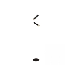 22032 FLOOR LED LAMP 7W 3000K SANDY BLACK - GOLD METAL - ALUMINIUM Zambelis Lights