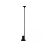 22065 LED FLOOR LIGHT 12W 3000K METAL - ACRYLIC BLACK PORTABLE FLOOR LIGHTS FOR INDOOR SPACES Zambelis Lights