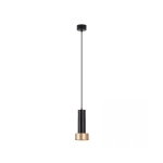 22185 PENDANT LIGHT 1XGU10 SANDY BLACK-GOLD Zambelis Lights