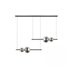 22234 PENDANT LED LIGHT 24W BLACK-SMOKE GLASS Zambelis Lights