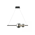 22109 PENDANT LED LIGHT 13W 3000K ALUMINUM- SMOKE GLASS Zambelis Lights
